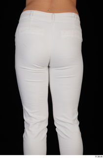 Serina Gomez bottom buttock casual dressed thigh white trousers 0003.jpg